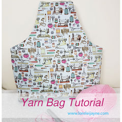 Yarn bag sewing pattern on Lorelei Jayne