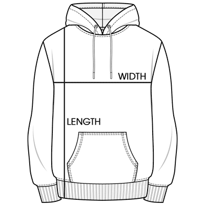 Hoodie size chart