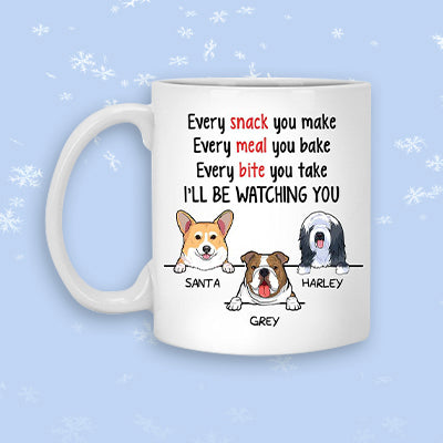 Watching You, Funny Personalized Mug, Father's Day gift, Custom Gift for Dog Lovers