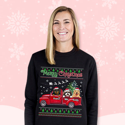 Merry Christmas Personalized Custom Sweater