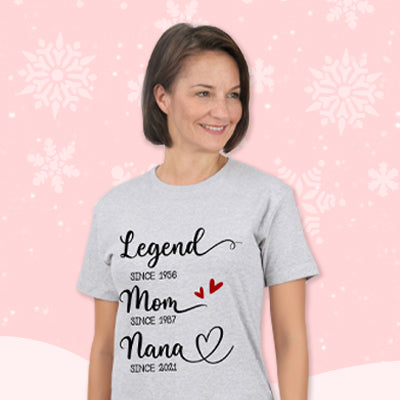 Legend Mom Grandma Since Year Personalized Shirt