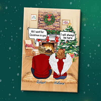 Still Talk About You Conversation Christmas Memorial Canvas