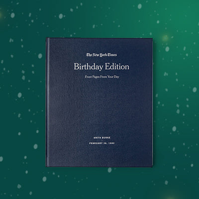 New York Times Custom Birthday Book