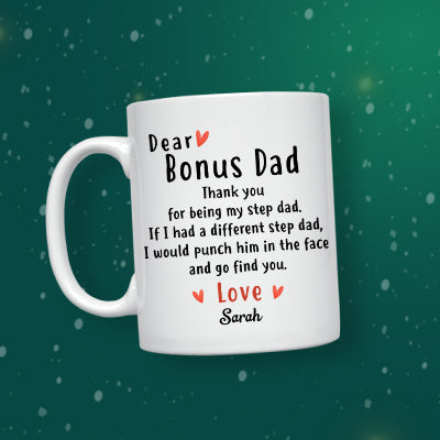 Dear Bonus Dad Personalized Mug