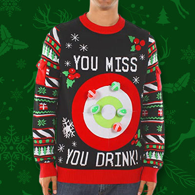 Drinking Game Ugly Christmas Sweater