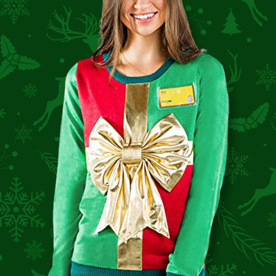 Gift-Wrapping Christmas Sweater