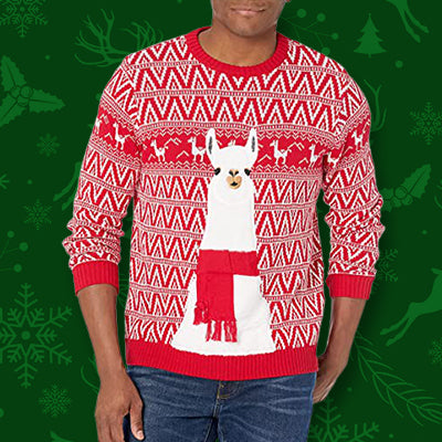 Llama Ugly Christmas Sweater