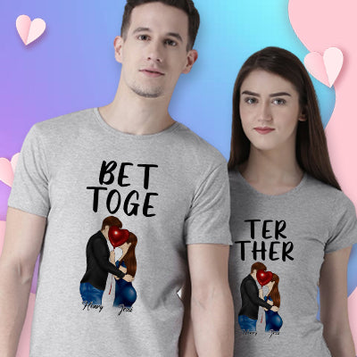 Better Together Personalized Matching Couple Shirts