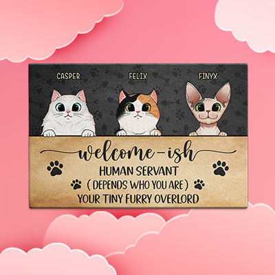 Welcome-ish Human Servant Personalized Doormat