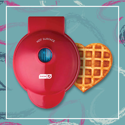 Heart-Shaped Mini Waffle Maker