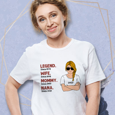Legend Mom Grandma Personalized Shirt