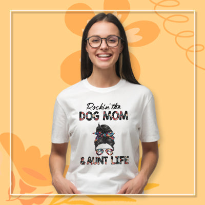 Rockin' The Dog Mom Life Personalized Shirt