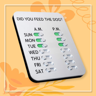 Dog Food Tracker Sign
