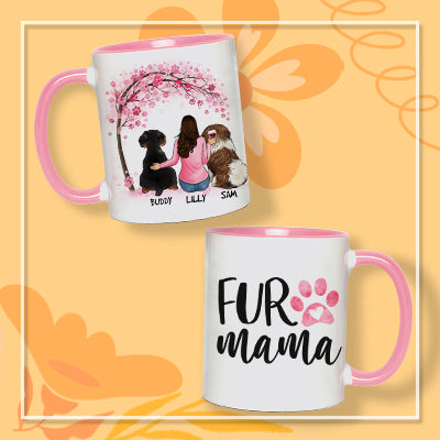 Fur Mama Personalized Accent Mug