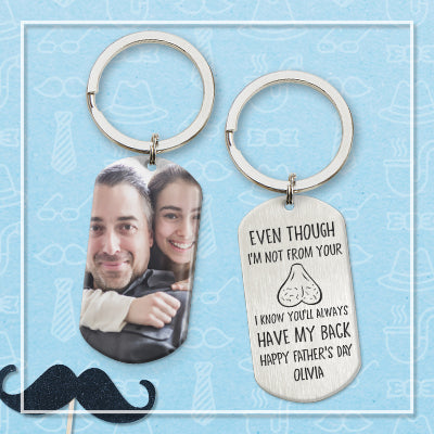 I Know You Will Always Have My Back Personalized Keychain