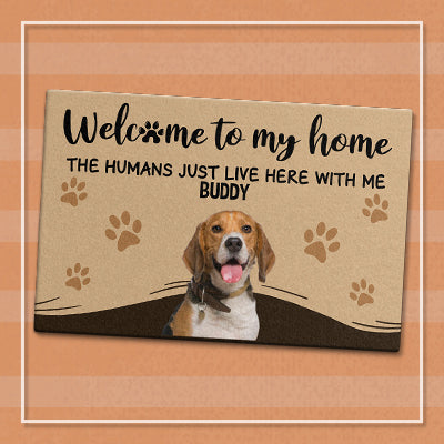 Welcome To Our Home Custom Photo Doormat