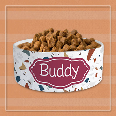 Pet Name Bowl Personalized Custom Pet Bowl