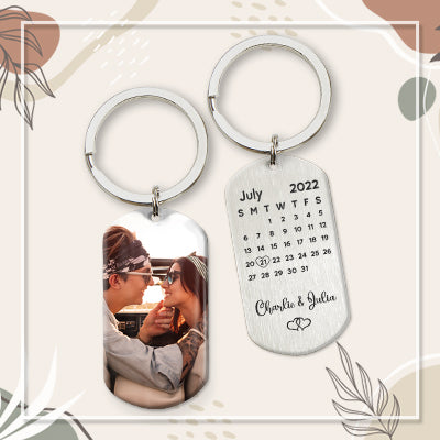 Save The Day 2022 Calendar Personalized Keychain 