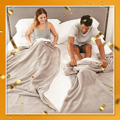 Couple's Split Blanket & Sheet Set