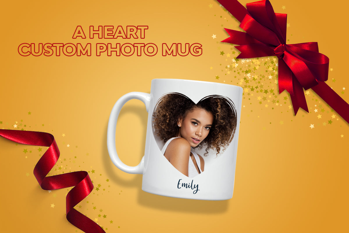 Heart Custom Photo Mug