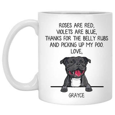 Roses are Red Violets Are Blue, Personalized Mug, Custom Gift for Dog Lovers