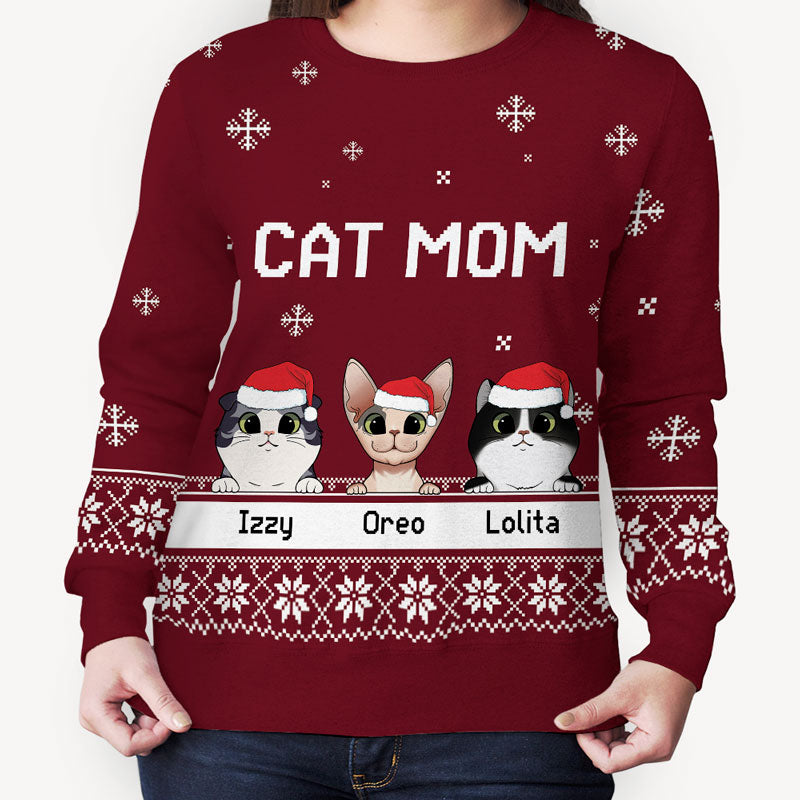 cat dad christmas sweater