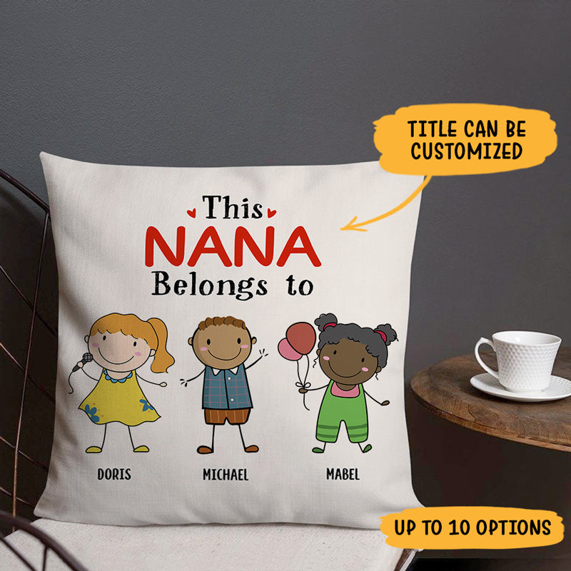 Custom Throw Pillow Personalized Clipart Gifts for Father