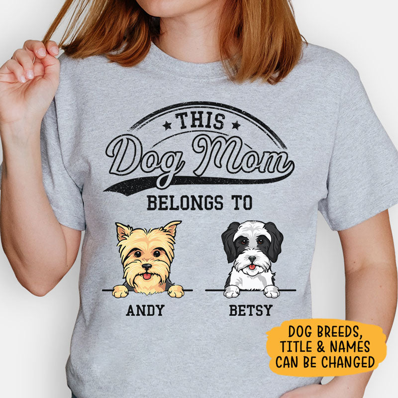 This Human Belongs To Custom Title, Personalized Shirt, Gift For Dog L