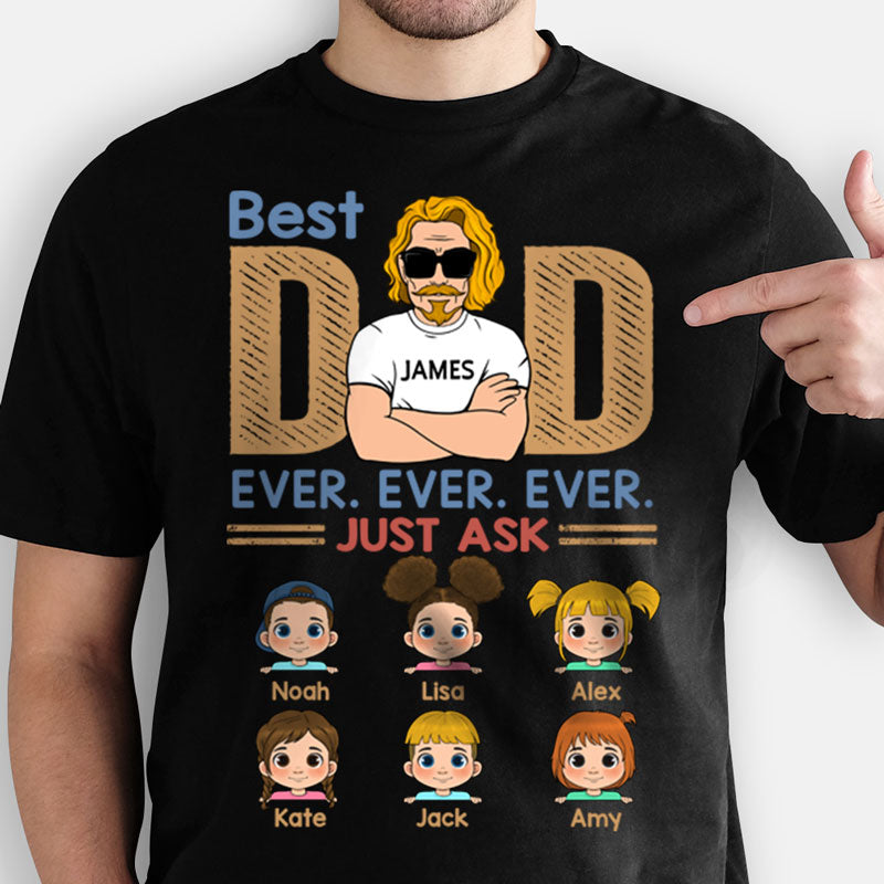 Happy Father's Day Best Dad, Custom Shirt, Personalized Father's Day G -  PersonalFury