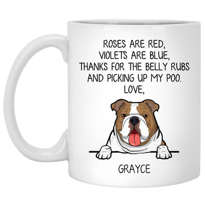 Roses are Red Violets Are Blue, Personalized Mug, Custom Gift for Dog Lovers