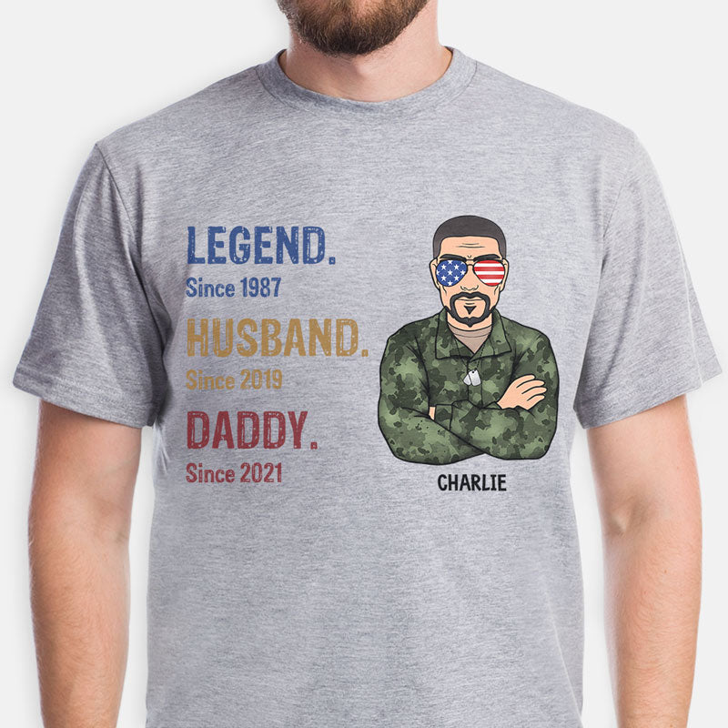 Personalized Dad Grandpa Shirt, Husband Father Grandpa Legend Fathers Day  Gift - Bring Your Ideas, Thoughts And Imaginations Into Reality Today