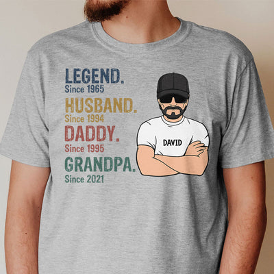 Personalized Dad Shirt Father's Day Gift Father's Day Shirt Custom