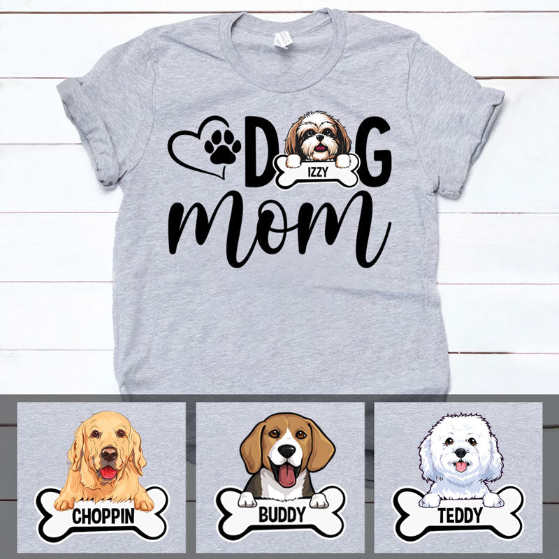 Pitbull Mom Shirt - Custom Tees Mia - Dog Mom Shirt L