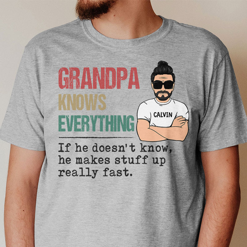 Papa Knows Everything Father's Day' Unisex Jersey T-Shirt