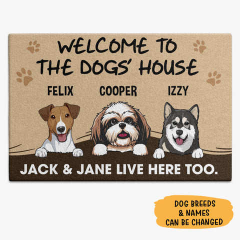 No Need To Knock Doormat, Gift For Dog Lovers, Personalized Doormat, N -  PersonalFury