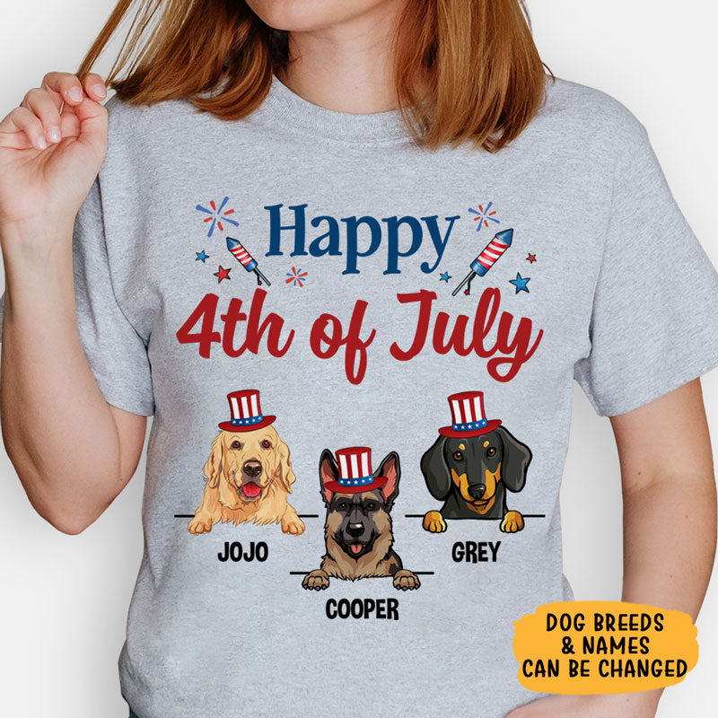 4th of july shirts with dogs