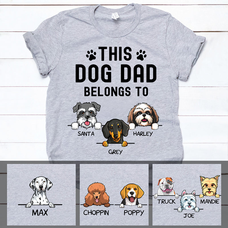 personalized dog dad shirt