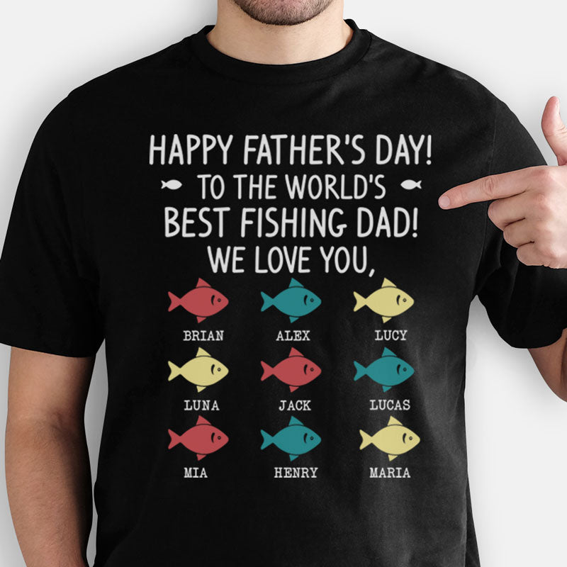 My Fishing Buddies Call Me Dad Fishing Shirt - TeeUni