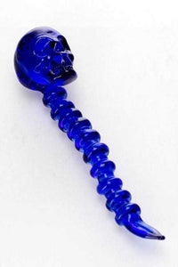 Blue Skull Glass Dabber