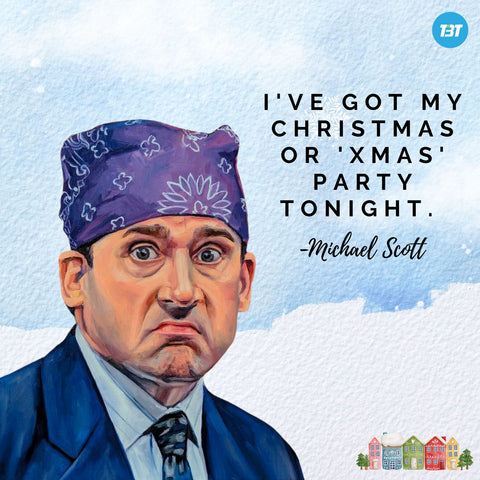 michael scott the office christmas quote