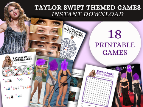 taylor swift printable games