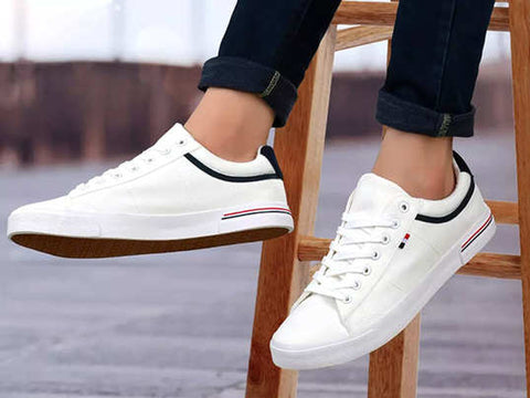 white sneakers