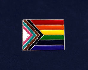 Daniel Quasar's "Progress Pride" Flag Pin