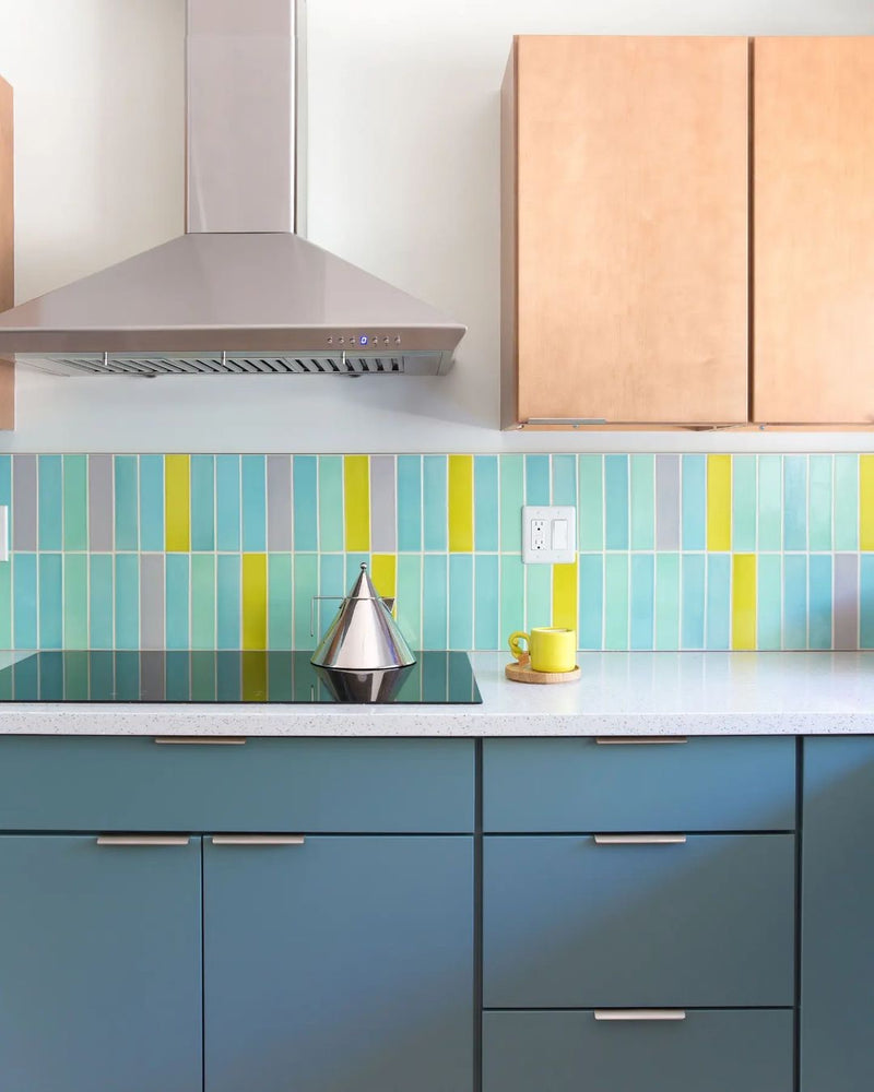 Kiln Ceramic 2x8 Subway Tile | Modwalls Designer Tile