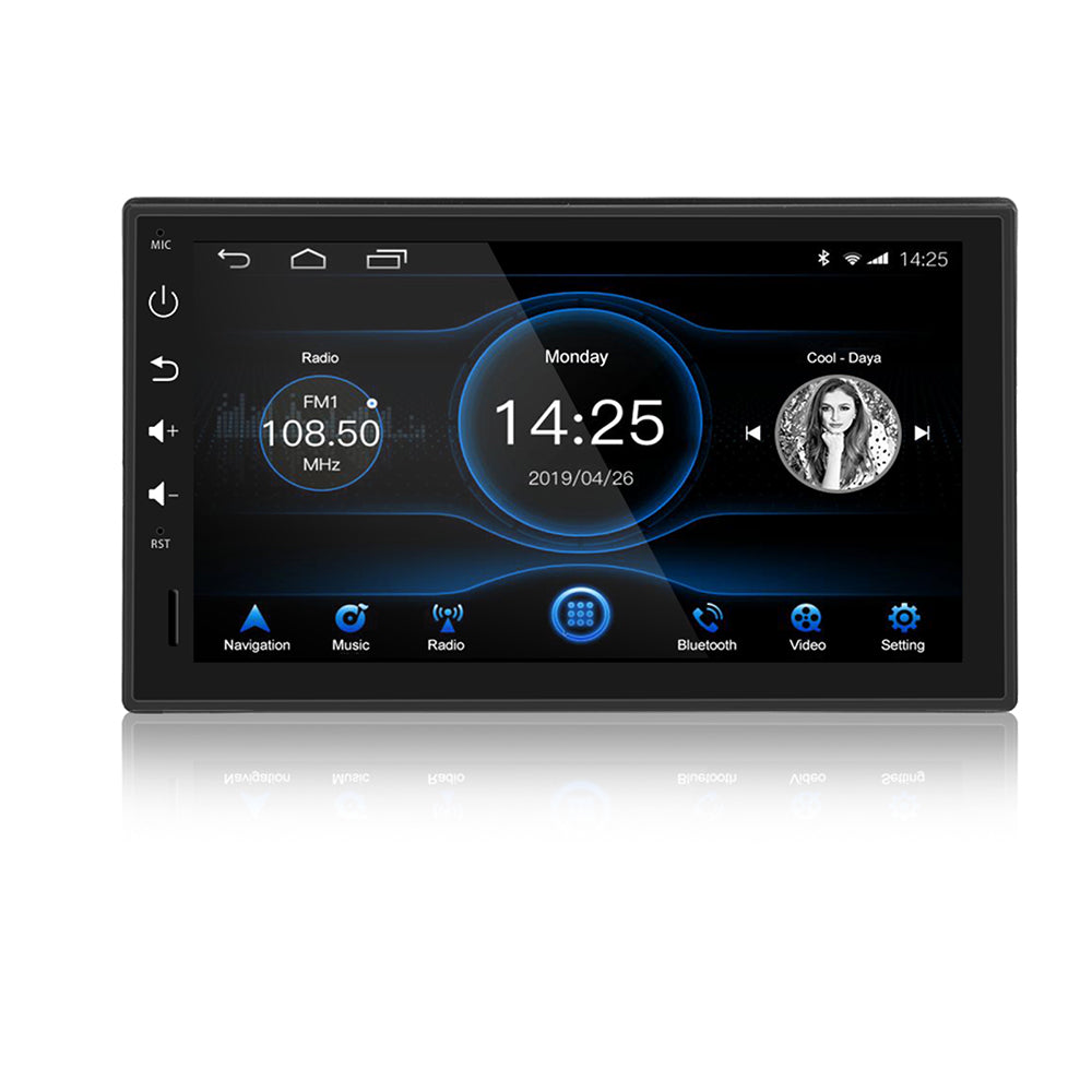 Android 8.1 Car Radio 1 Din Stereo 7 inch Touch Screen HD 1024x600 GPS  Navigation Bluetooth USB SD Player Octa Core with 2G DDR3 + 16G NAND Memory