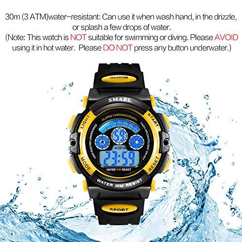 kids waterproof digital watch