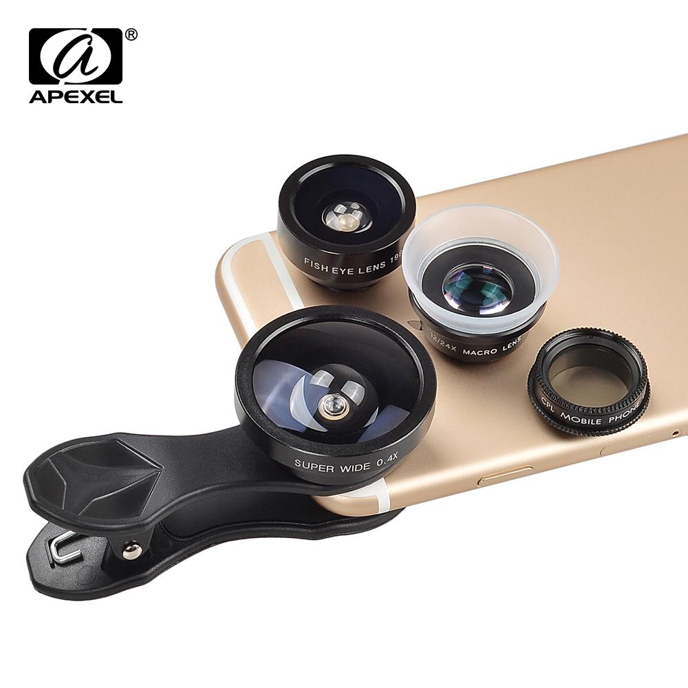 Apexel Phone Camera Lenses 5 In 1 Fish Eye Wide Angle Macro Lens Camer You Buy I Ship