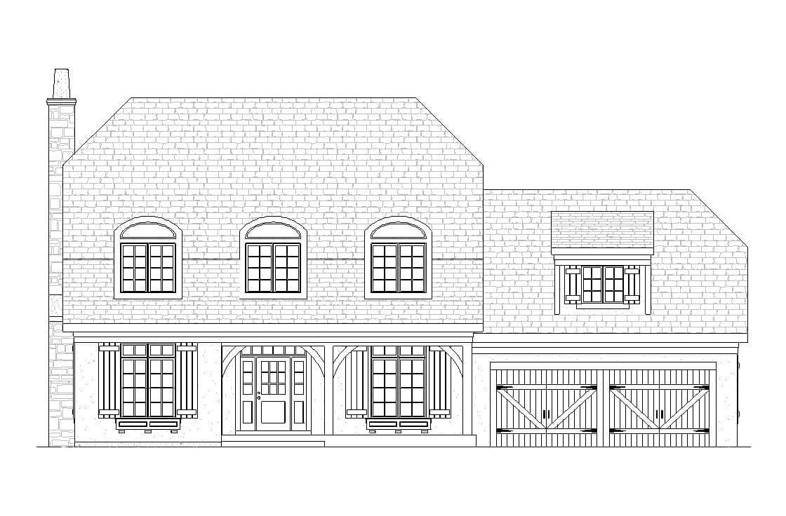 English Country Farmhouse Plan Baxter Floor Plan Sketchpad House Plans