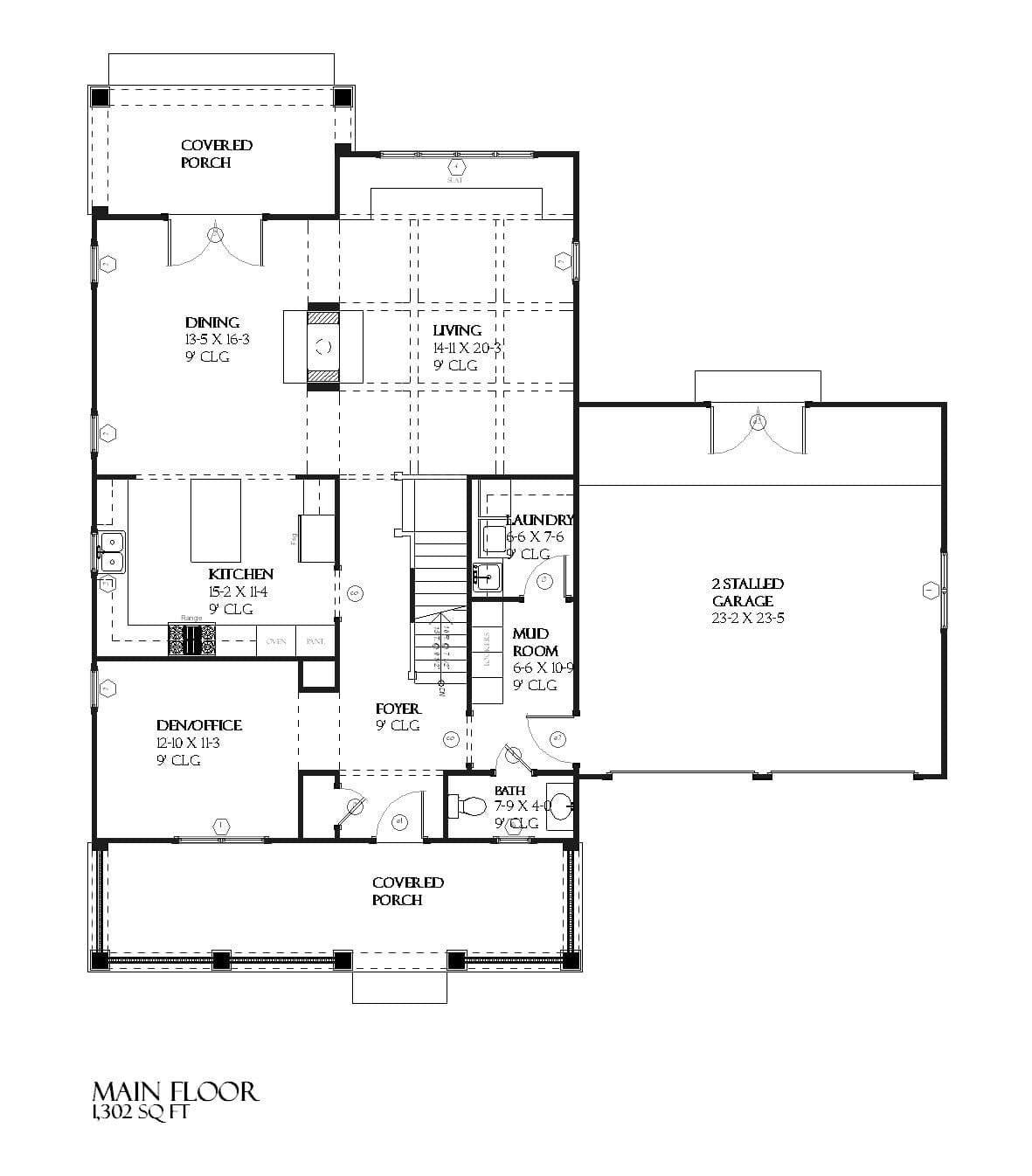 Cottage Style Home Design Laurel Floor Plan Sketchpad House Plans