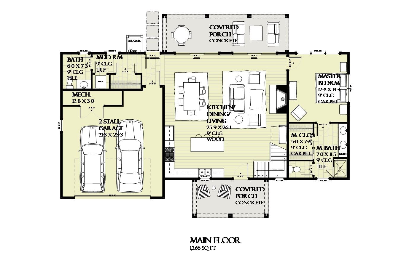 Modern Farmhouse Home Design Tall Cedar Floor Plan Sketchpad